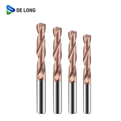 Ultra Hard Internal Cooling Tungsten Carbide Drill Bit 60 Deg Center Outlet D10 Shank