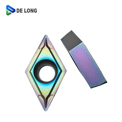 Beli DCMT070204 DCMT070208 MV Sisipan Karbida Tungsten Kekerasan Tinggi Untuk Bagian Stainless Steel Pendinginan pembuatan online