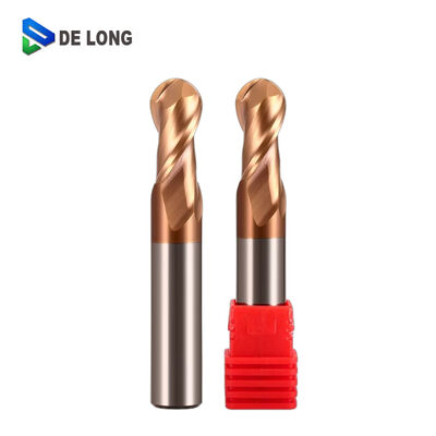 55 Degree Helix Angle Carbide End Mill with Unequal Edges and Ball Nose Design for CNC Milling