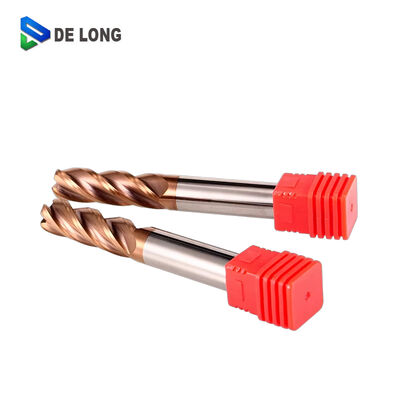 55 Degree Helix Angle Carbide End Mill with Unequal Edges and Uneven Spiral for CNC Milling