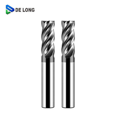 68 Degree Carbide End Mill with 4 Unequal Edges and Uneven Spiral for CNC Milling