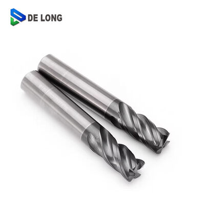 68 Degree Carbide End Mill with 4 Unequal Edges and Uneven Spiral for CNC Milling