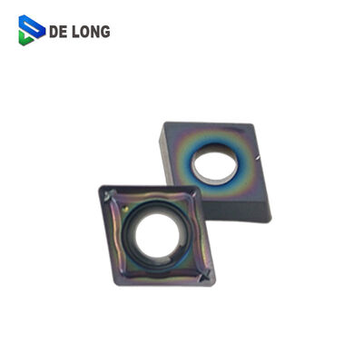 CCMT06 CCMT060204 Turning Carbide Insert with High Hardness and PVD Coating Nano Blue for HRC50° below CNC Cutting Tool