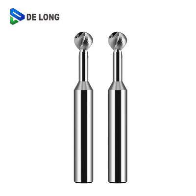 55 Degree Helix Angle Uncoated Solid Carbide Spherical End Mill with Razor-Sharp Cutting Edge for Aluminum Processing