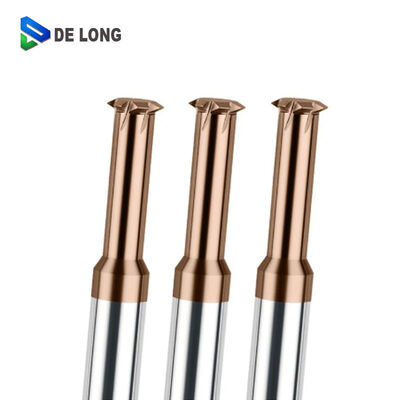 High-Precision 55 Degree Helix Angle Single-Tooth Carbide End Mill for Steel and Stainless Steel Threading