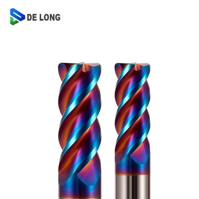 65 Degree Helix Angle Carbide End Mill with 4 Unequal Edges and Uneven Spiral for CNC Milling