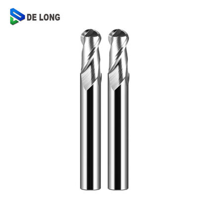 Good price 55 Degree Helix Angle Ball Nose End Mill with 2 Flute and Uneven Spiral for Aluminum CNC Milling online